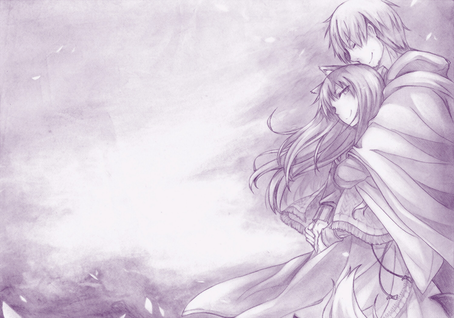 【模写】わっちは賢狼ホロ。ぬしと旅がしたい。