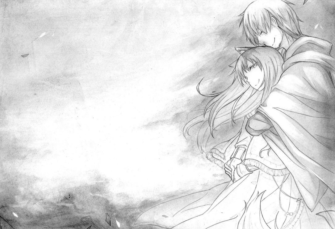 【模写】わっちは賢狼ホロ。ぬしと旅がしたい。